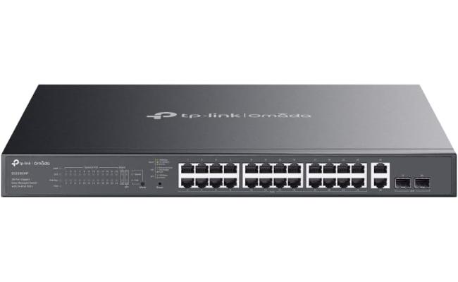 TP-Link Omada ES228GMP 28-Port Gigabit Easy Managed Switch with 24-Port PoE+, Perpetual PoE, 384W Power Budget, QoS, PoE Auto Recovery, Port Isolation, Centralized Cloud Management
